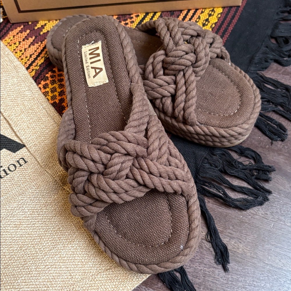 Free People MIA Limited Edition Miko Rope Slide Sandals